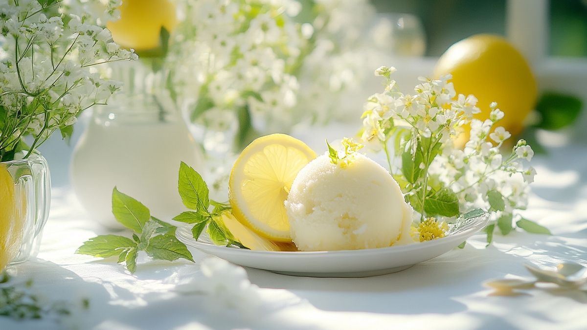 Sorbet citron basilic : recette estivale rafraîchissante et facile