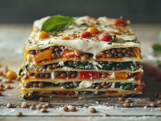 Recette de lasagne végétarienne aux lentilles savoureuses