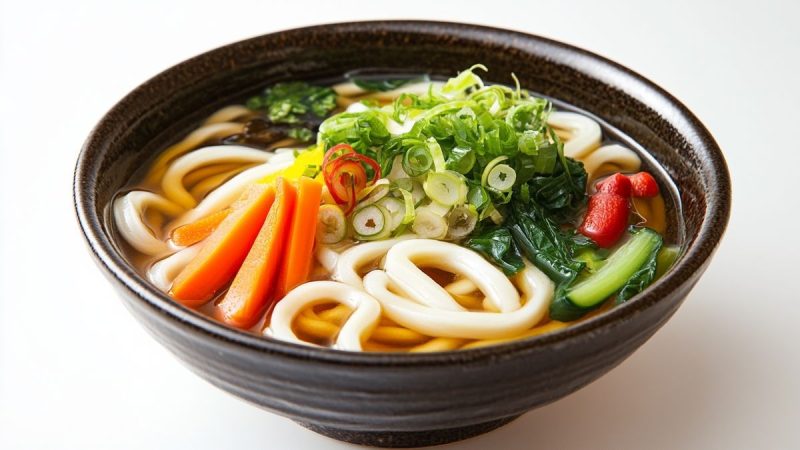 Recette udon végétarien délicieuse et facile à préparer